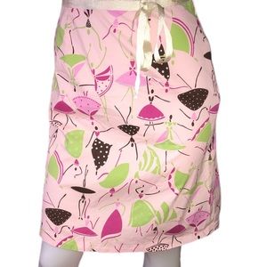 Lapis Small (PS) Petite Pink Artsy Fashion Skirt